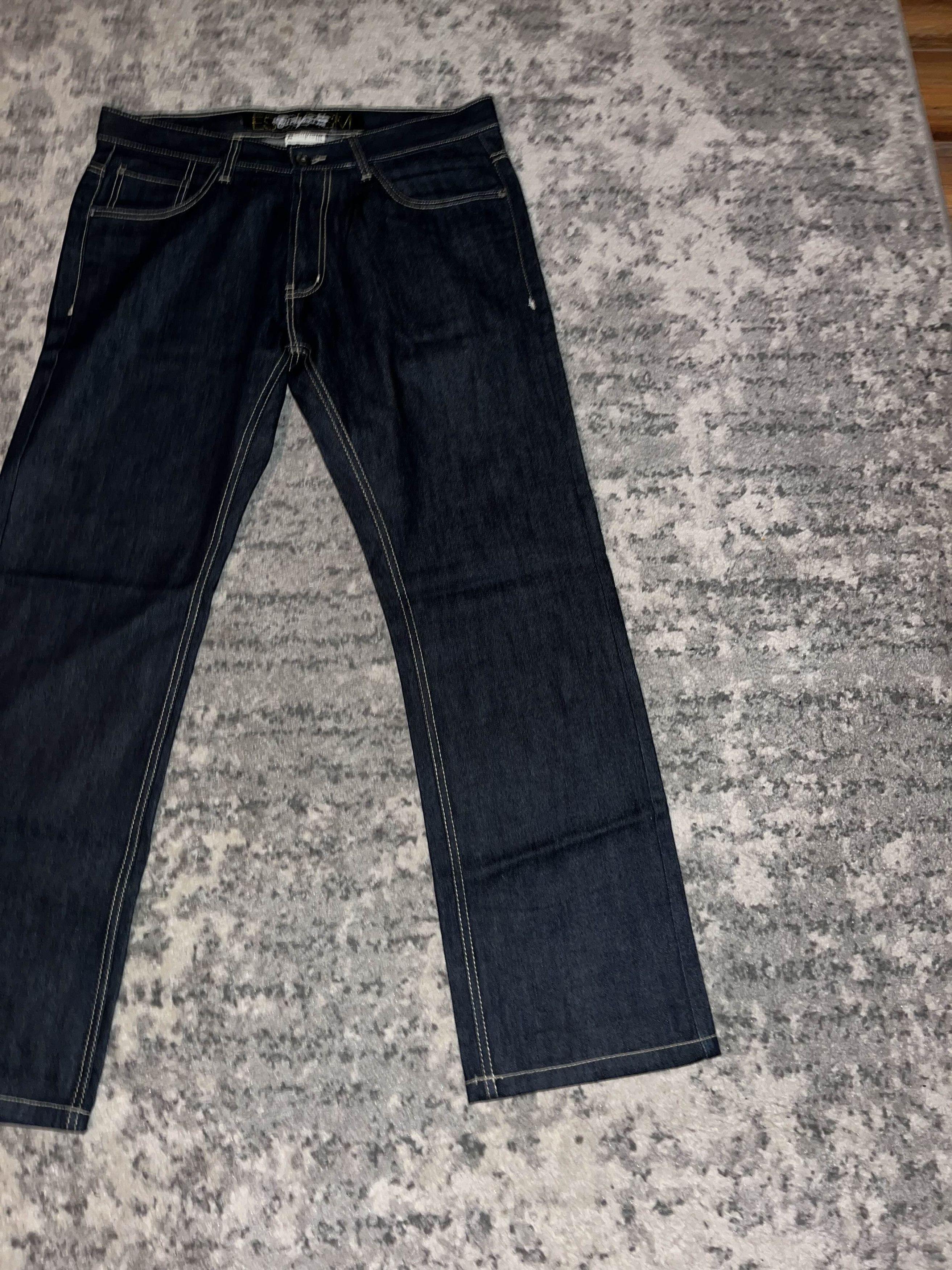 Vintage Y2K Escapism Dark Wash Baggy Denim Size US 36 / EU 52 - 4 Thumbnail