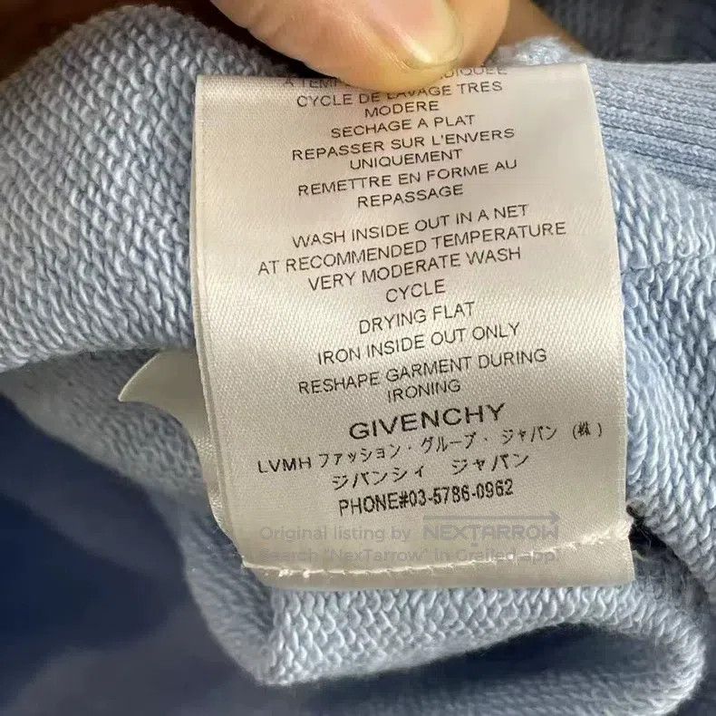 Givenchy Givenchy SizeS Crystal logo hooded sweatshirt Size US S / EU 44-46 / 1 - 4 Thumbnail