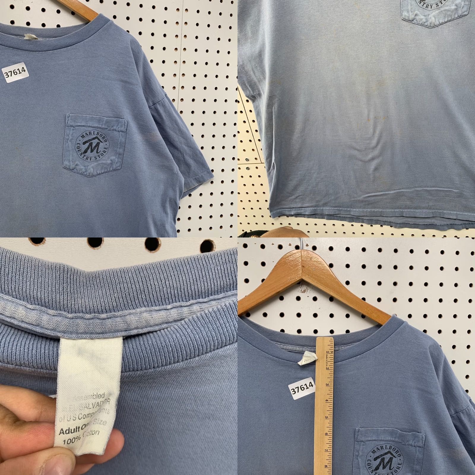 Marlboro VINTAGE Marlboro Shirt Mens XL Blue Cowboys Boots Pocket Fits Made USA Size US XL / EU 56 / 4 - 8 Thumbnail