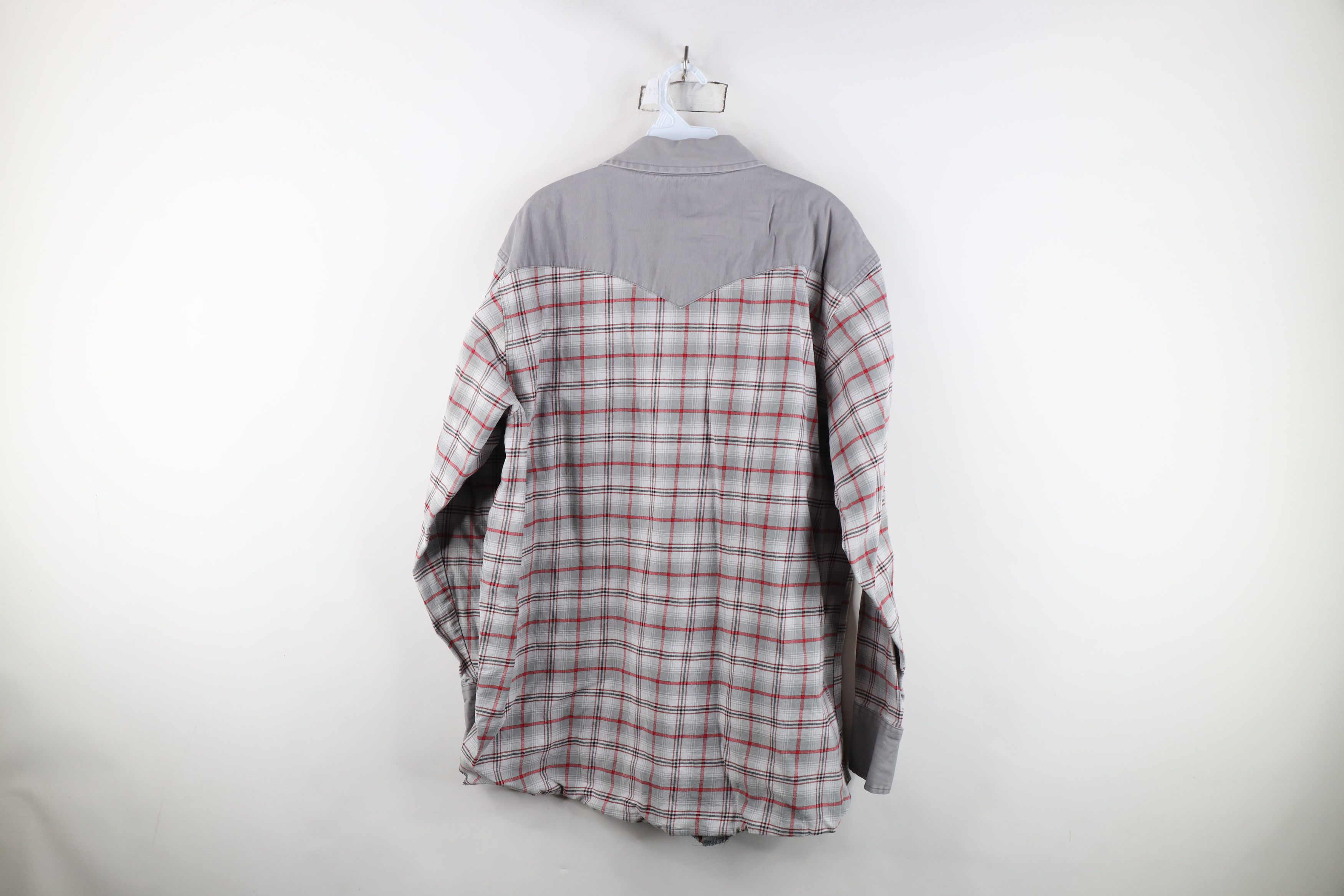 Wrangler Vintage 90s Wrangler Western Rodeo Cowboy Button Shirt Plaid Size US XXL / EU 58 / 5 - 12 Thumbnail