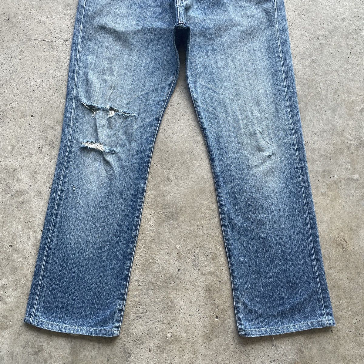Japanese Brand Vintage Japanese Broken Denim Distressed Jeans Faded Pants Size US 32 / EU 48 - 4 Thumbnail