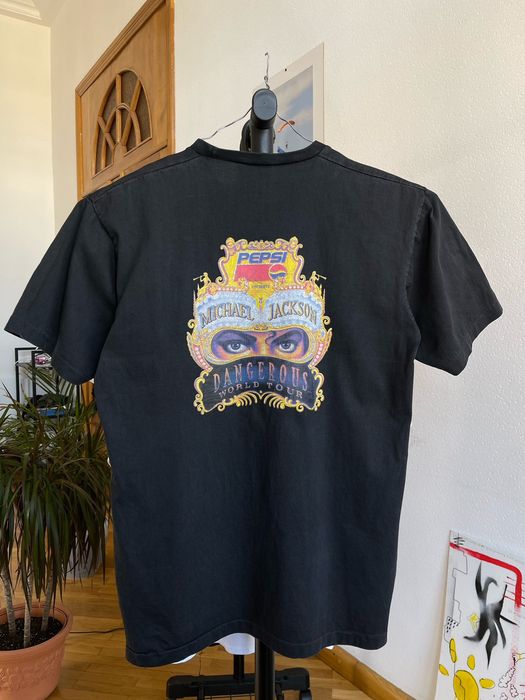 Vintage 1992 Michael Jackson Dangerous Europe World Tour Tee T-Shirt Size  XL Men