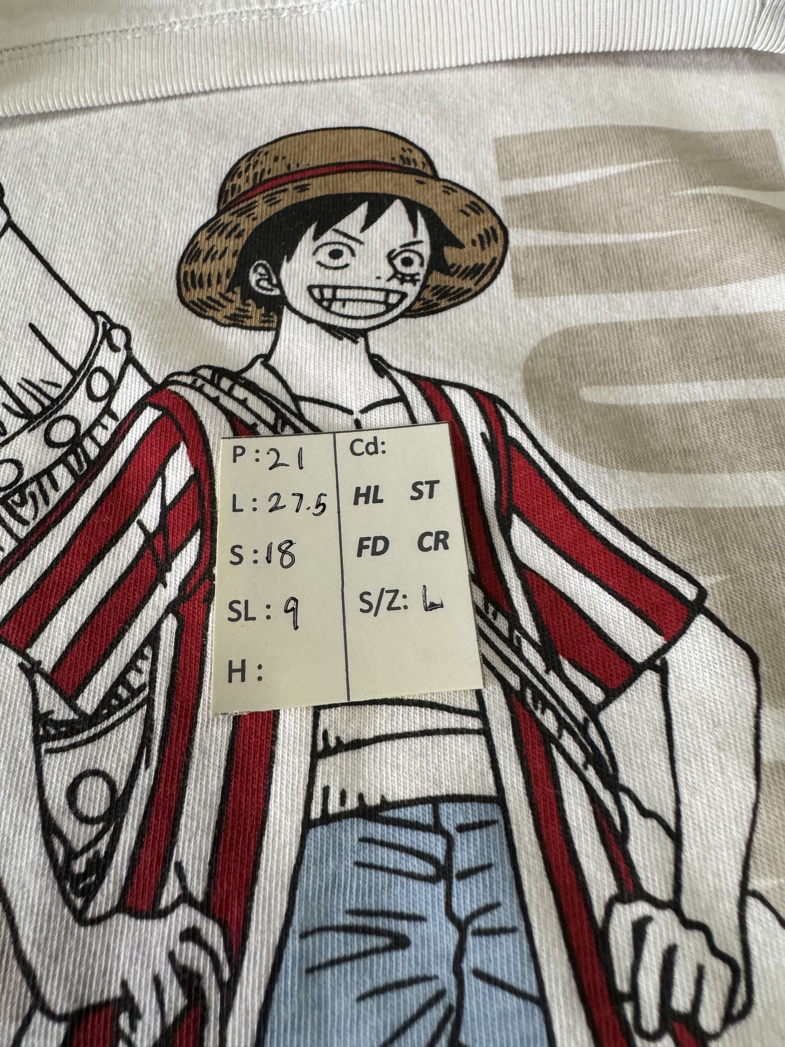 Anime VINTAGE MONKEY D LUFFY ONE PIECE STRAW HAT TS bleach jujutsu Size US L / EU 52-54 / 3 - 21 Thumbnail