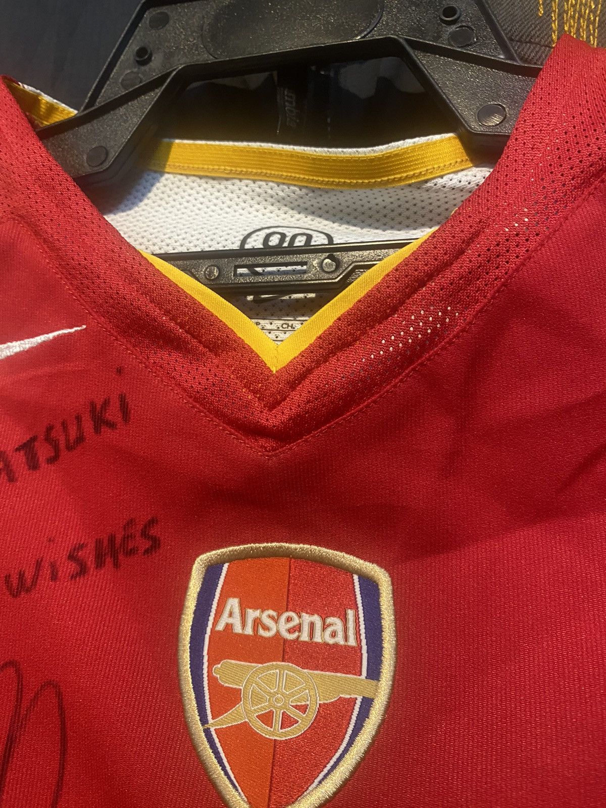 Nike VINTAGE Nike Arsenal Football Signed By Robert Pires Size US XS / EU 42 / 0 - 14 Thumbnail