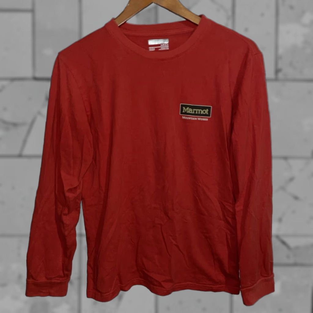 Marmot Marmot Mountain Works Graphic Long Sleeve Red Shirt Mens Size S Size US S / EU 44-46 / 1 - 1 Thumbnail