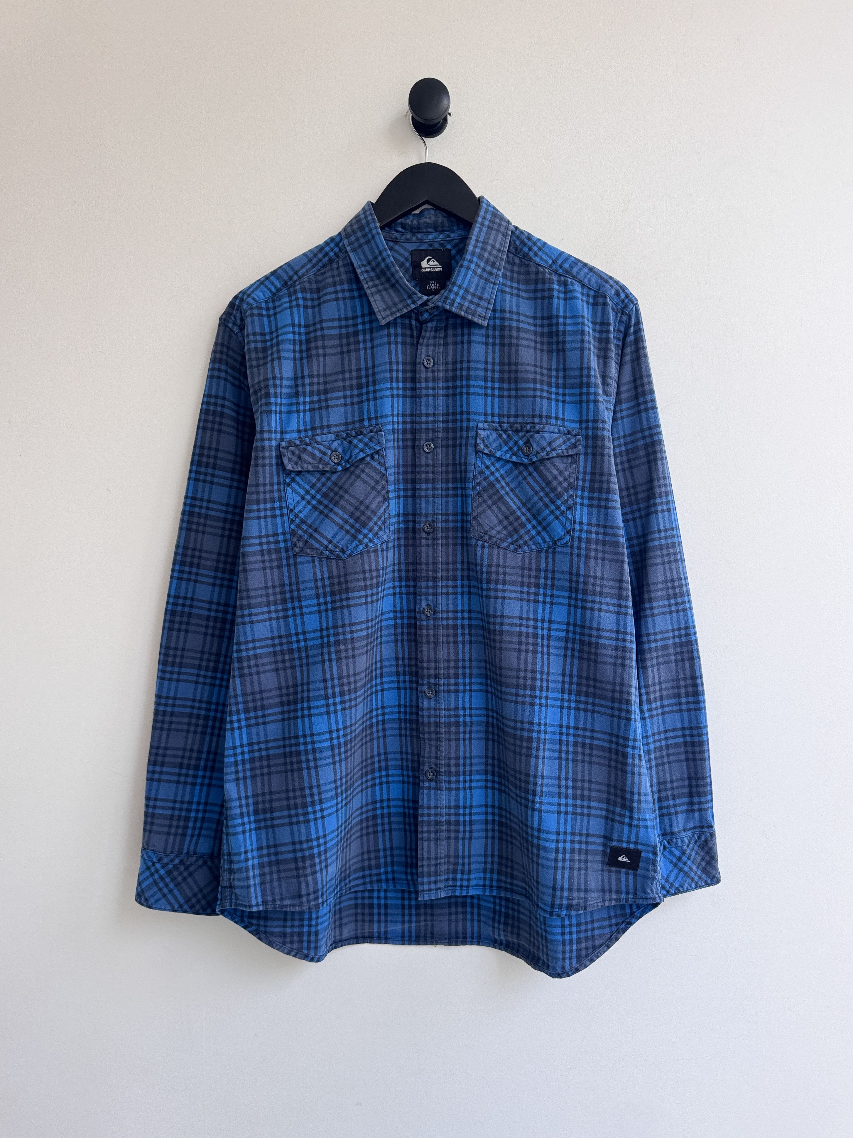 Quiksilver Quiksilver Blue Plaid Shirt Size US L / EU 52-54 / 3 - 1 Thumbnail
