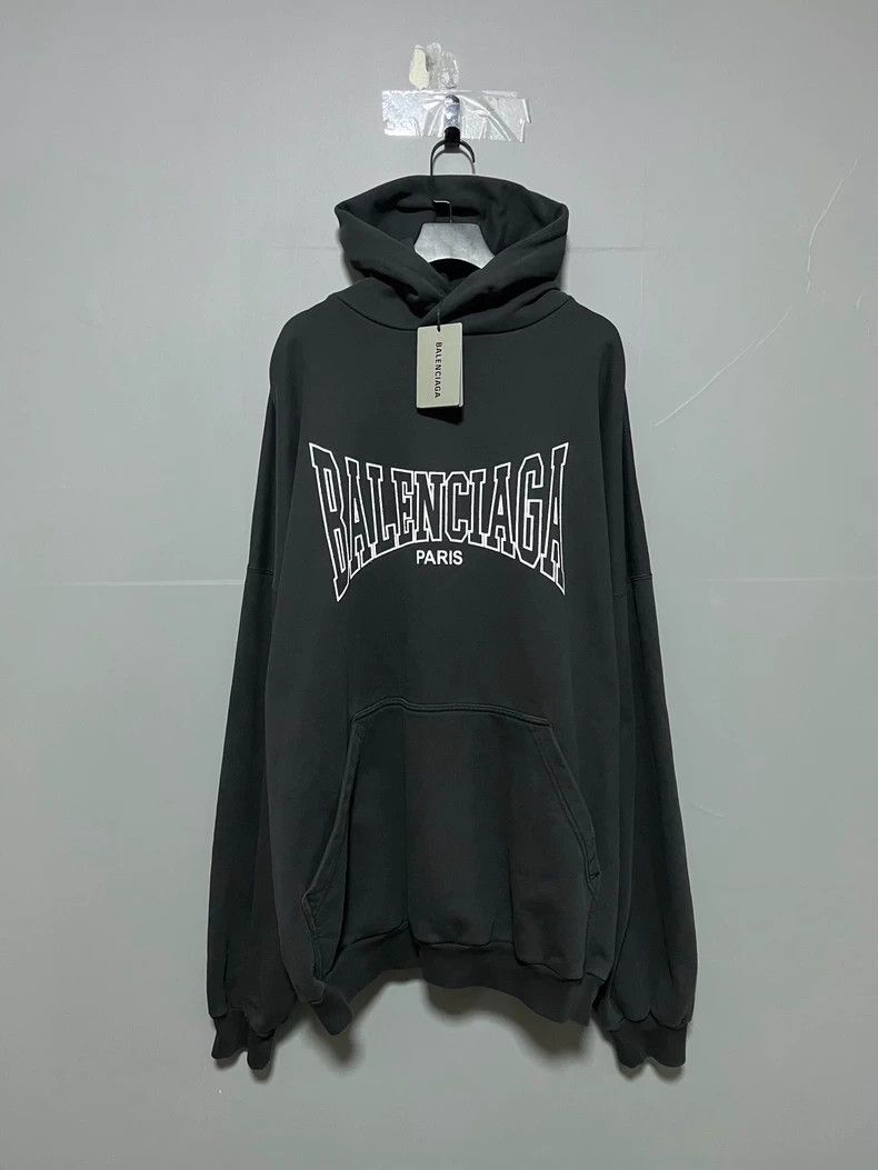 Balenciaga Balenciaga Logo Hoodie in Black Color-2506 Size US L / EU 52-54 / 3 - 1 Thumbnail