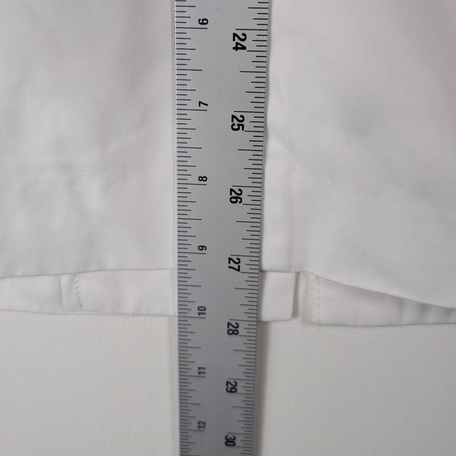 Unknown London Jarbo White Minimalist Button Lightweight Jacket Women 32 Size XXS / US 00 / IT 34 - 6 Thumbnail