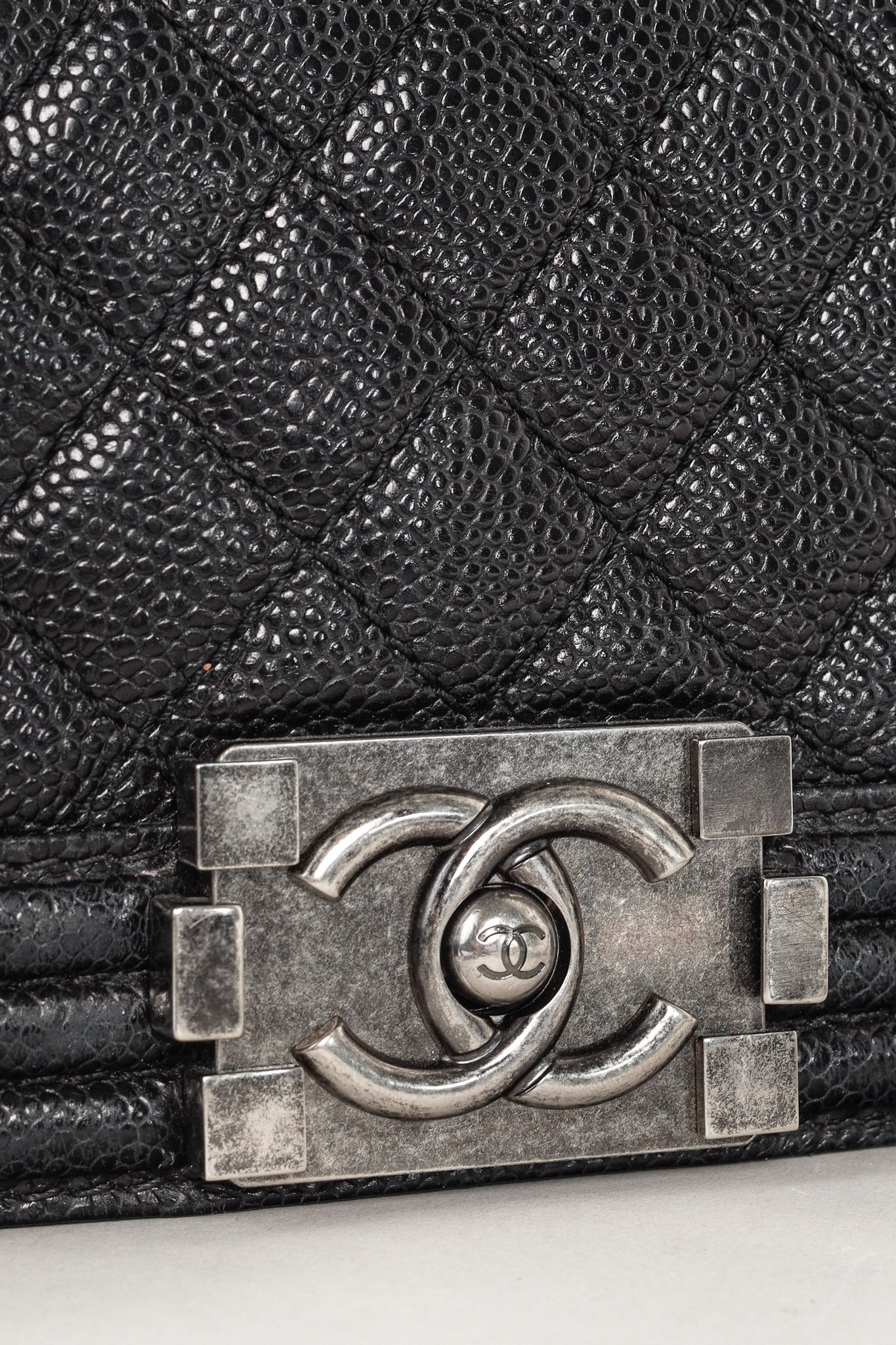 Chanel Chanel Small Boy Black Caviar Quilted Shoulder Bag Size ONE SIZE - 9 Thumbnail