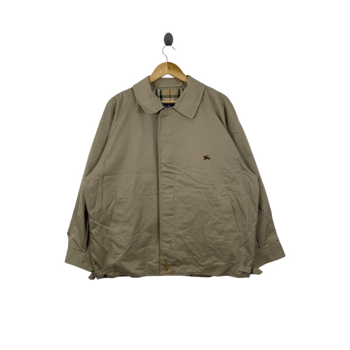 Burberry Vintage 90s Burberrys Nova Check Zipper Jacket Size US XL / EU 56 / 4 - 1 Thumbnail