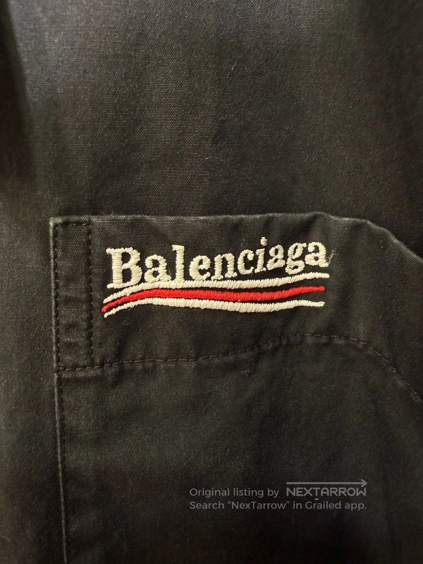 Balenciaga Balenciaga Black Long Sleeve Shirt Jacket. Size US M / EU 48-50 / 2 - 5 Thumbnail