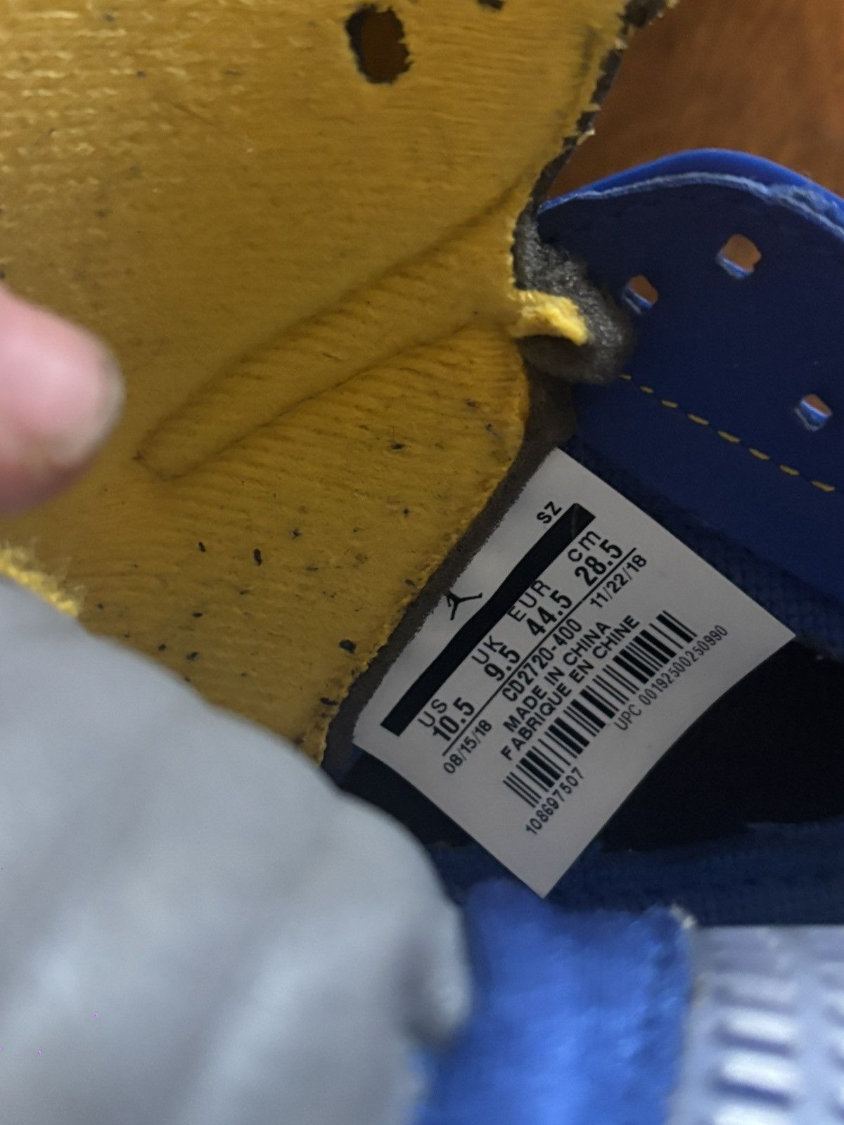 Jordan Brand Nike Air Jordan 5 Retro JSP "Laney Varsity Royal" sneaker Size US 10.5 / EU 43-44 - 6 Thumbnail