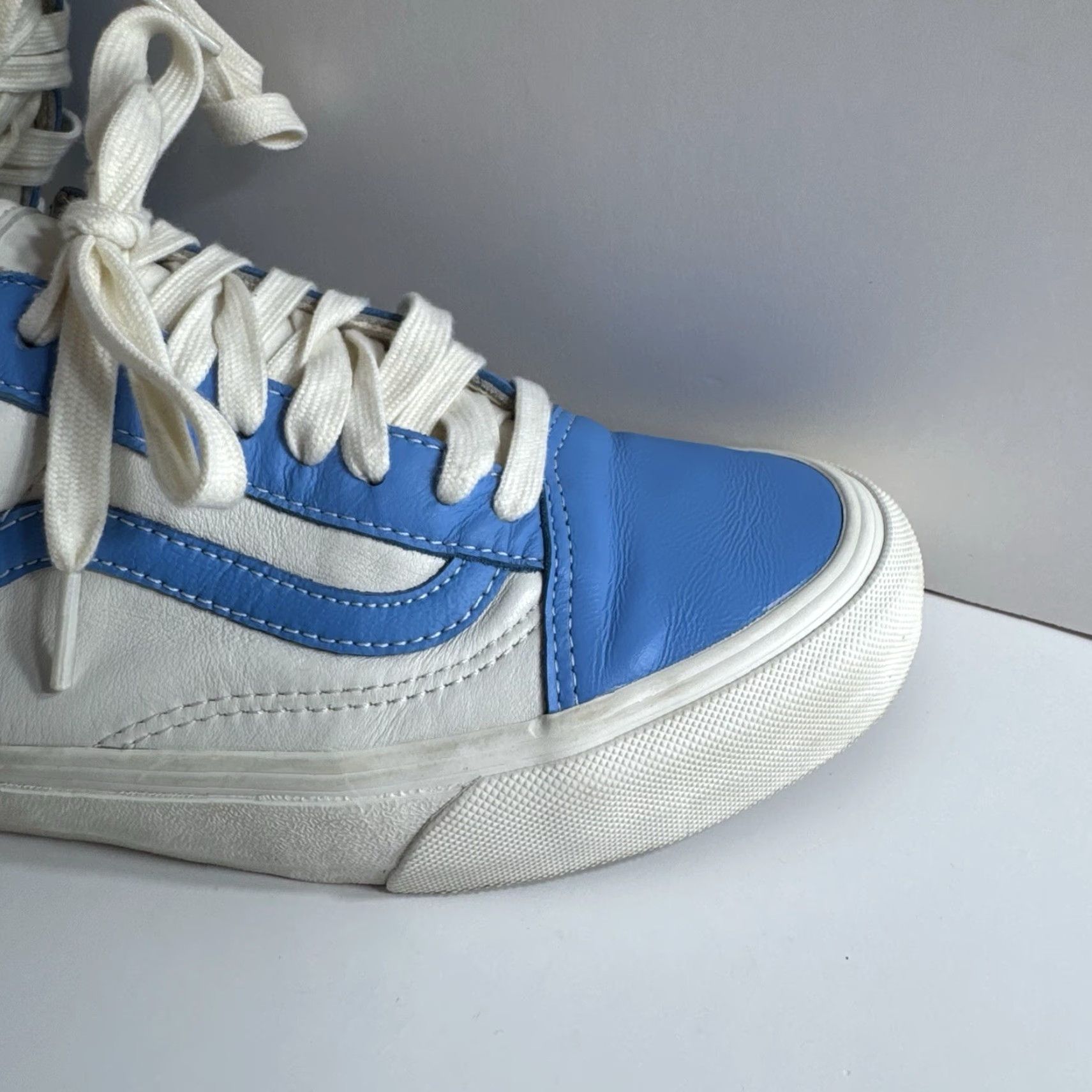 Vans Vans Old Skool Blue/White Skate Shoe 721454 Lace Up Low Top Unisex M 8.5 W 10 Size US M / EU 48-50 / 2 - 3 Thumbnail