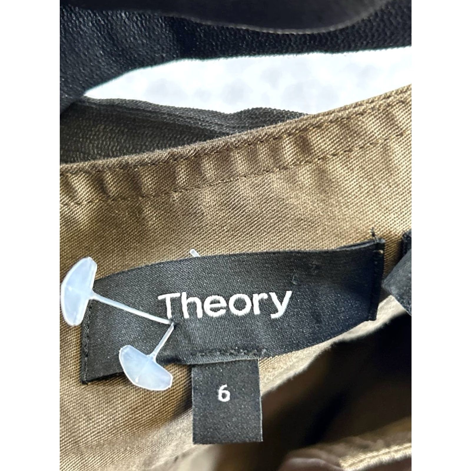 Theory THEORY Dress Womens 6 Brown Cotton Size M / US 6-8 / IT 42-44 - 3 Thumbnail