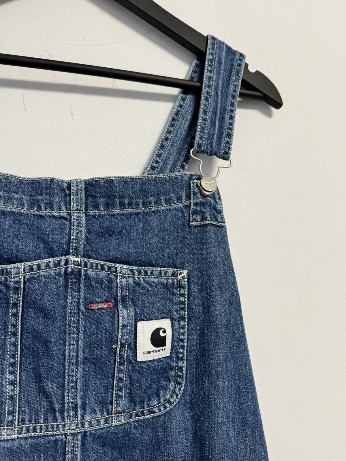 Carhartt Wip CARHARTT WIP W BIB OVERALL GALENA BLUE DARK STONE WASHED SZL Size 32" / US 10 / IT 46 - 3 Thumbnail