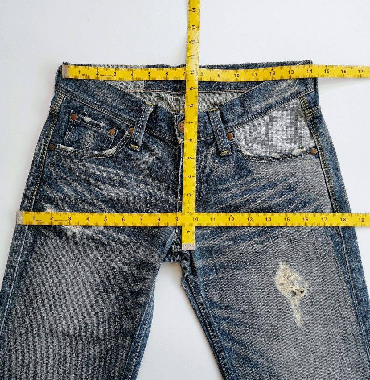Levi's Vintage Levis Bootcut Distressed Jeans Size 28" / US 6 / IT 42 - 10 Thumbnail
