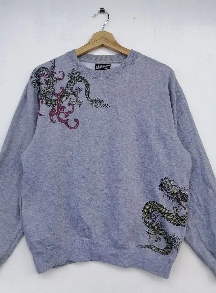 Japanese Brand Vintage NC STYLE Dragon Printed Sweatshirt Size US M / EU 48-50 / 2 - 3 Thumbnail