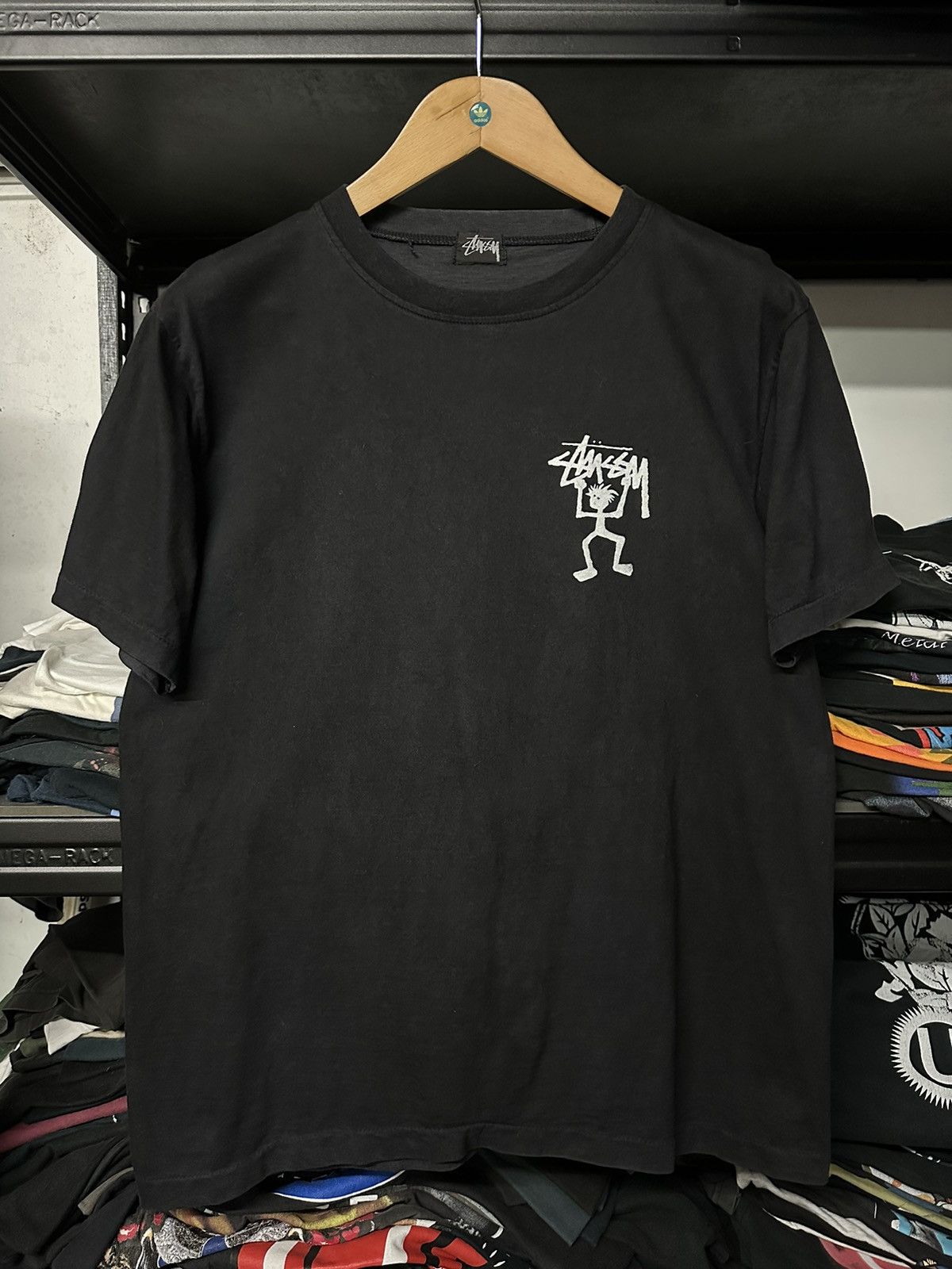 Stussy Vintage 80s Stussy Stickman Single Stitches Faded Tee Size US M / EU 48-50 / 2 - 5 Thumbnail