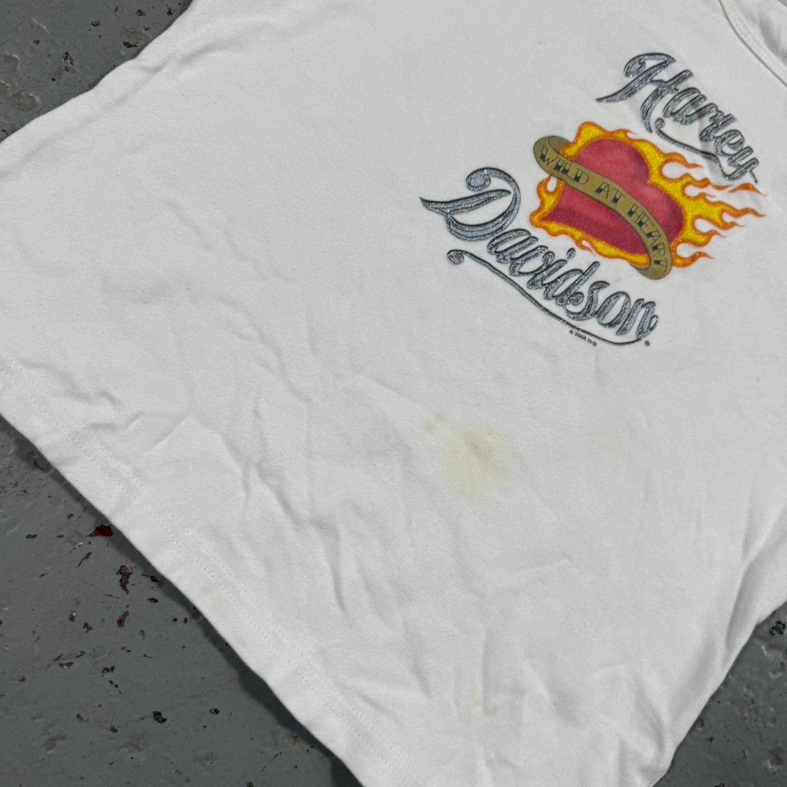 Harley Davidson Vintage harley davidson flaming heart Size M / US 6-8 / IT 42-44 - 2 Thumbnail