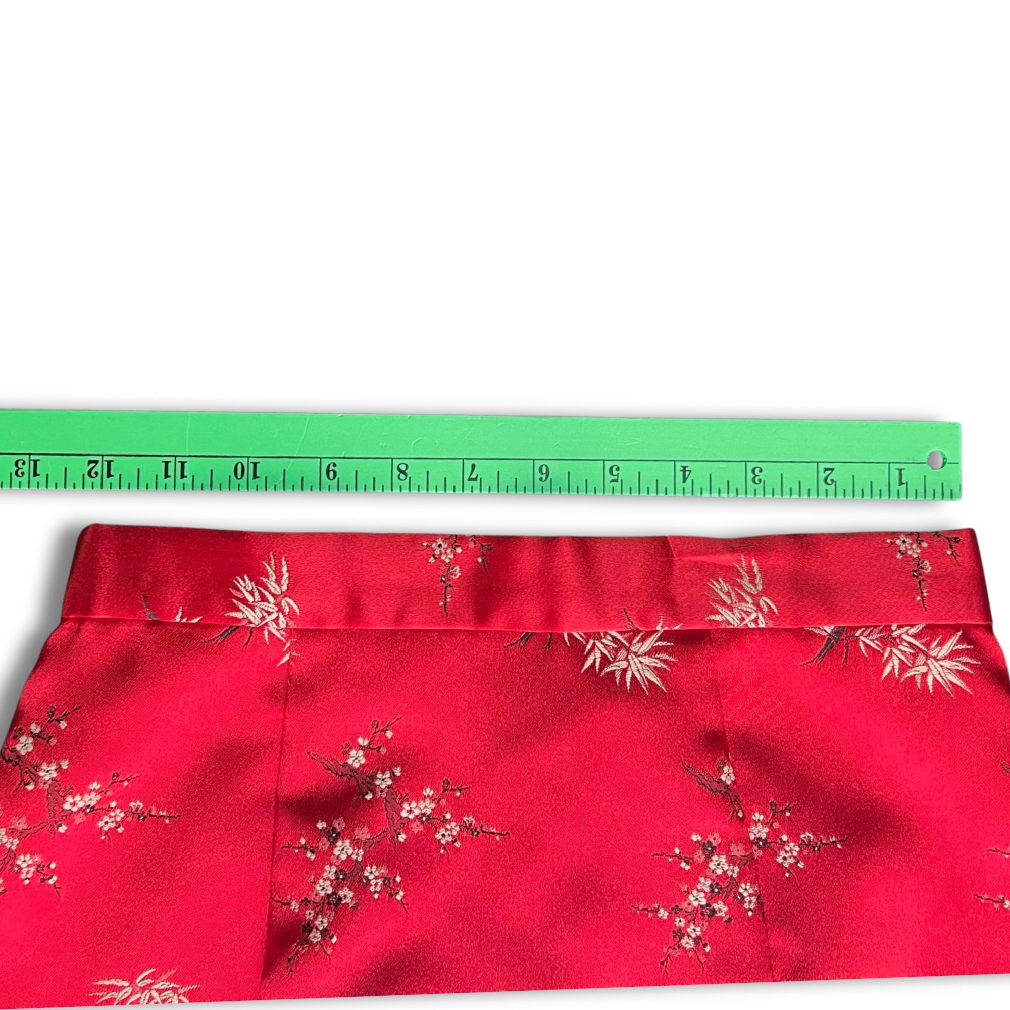Other Cynthia Rowley Red Silk Blend A-Line Skirt With Floral Print Size 27" / US 4 / IT 40 - 8 Thumbnail