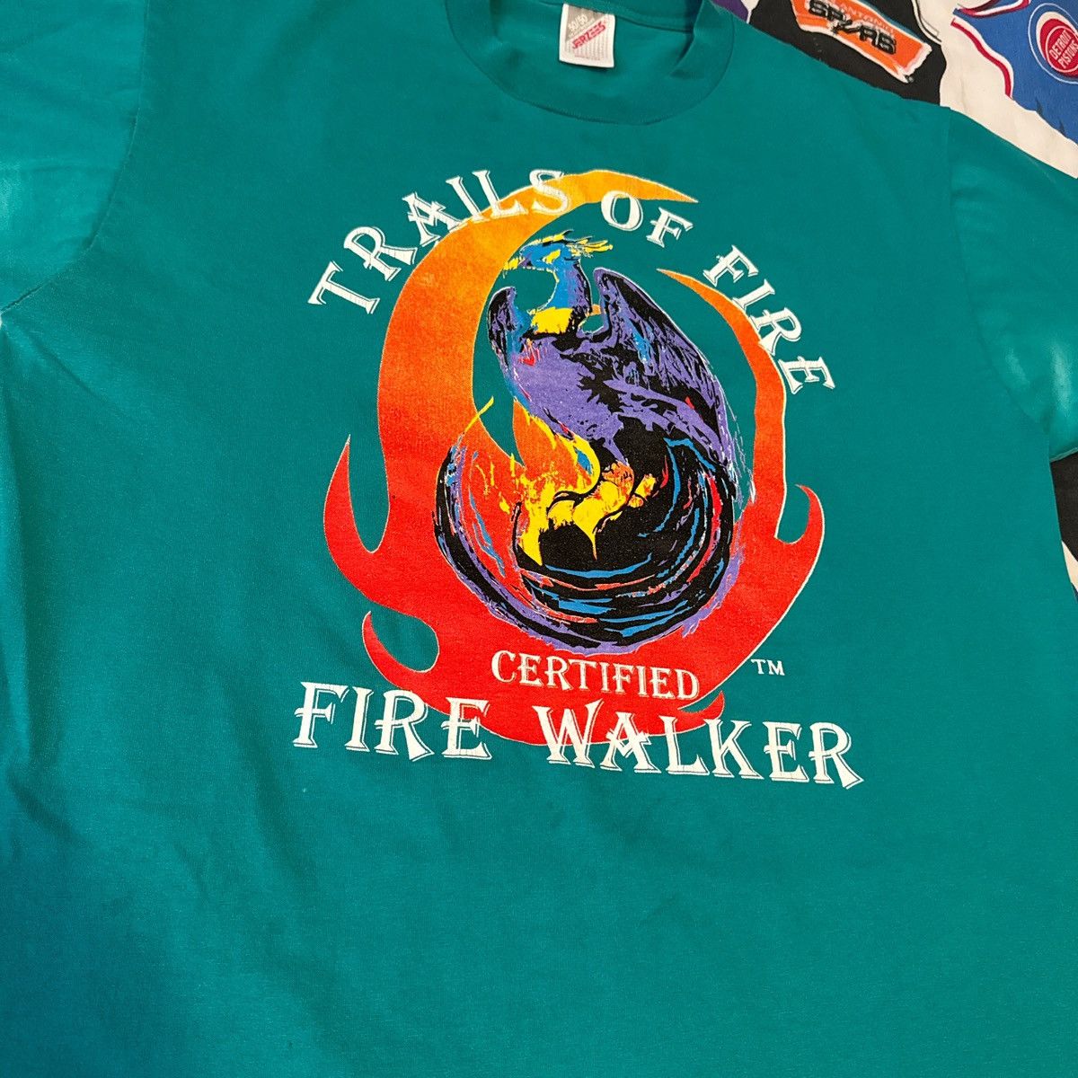 Vintage Vintage 90s Trails of Fire Certified Fire Walker Tee Size US L / EU 52-54 / 3 - 3 Thumbnail