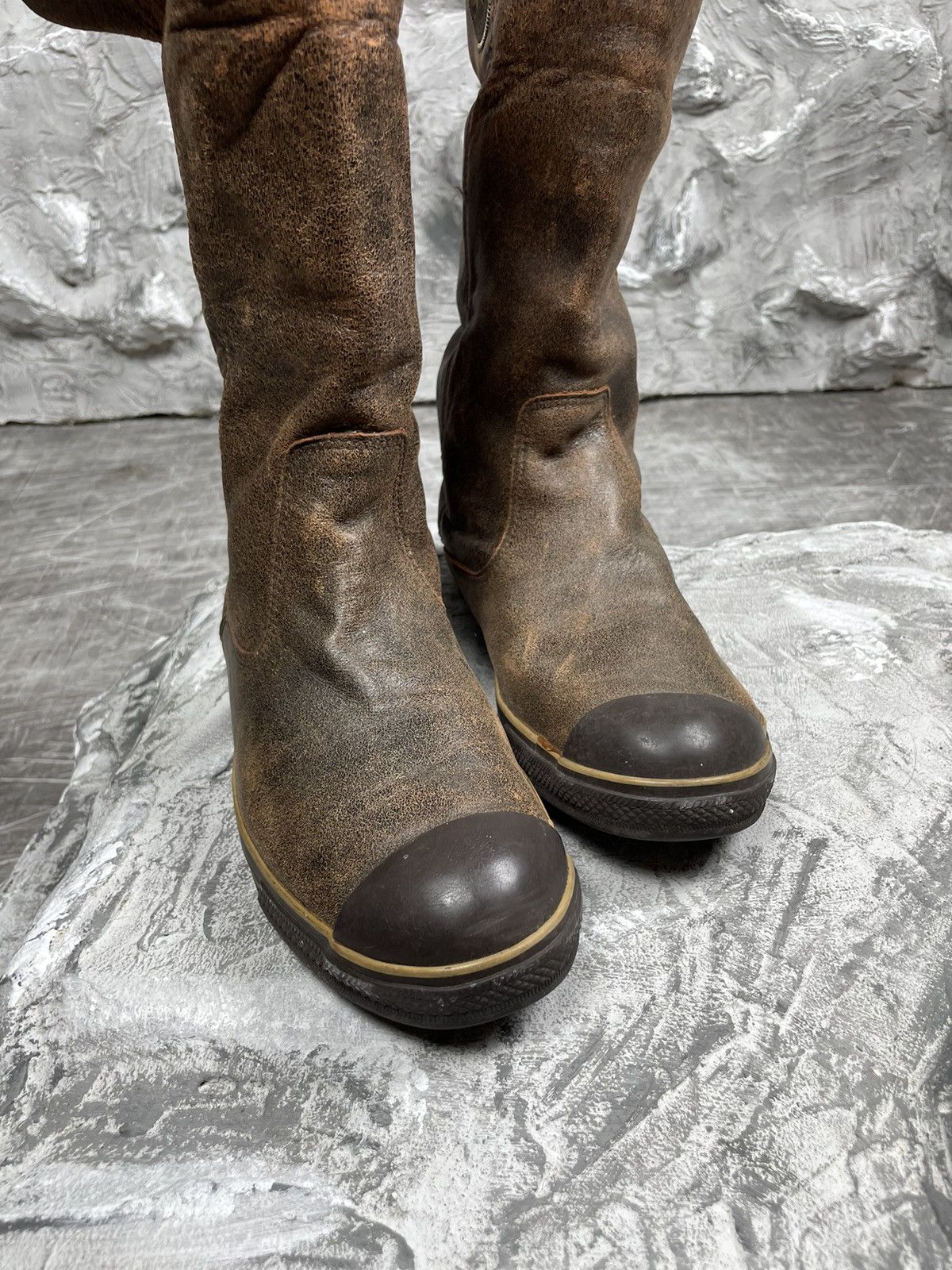 Converse Converse Leather Moto Wrestling High Boots Shoes Y2K Size US 10 / IT 40 - 8 Thumbnail