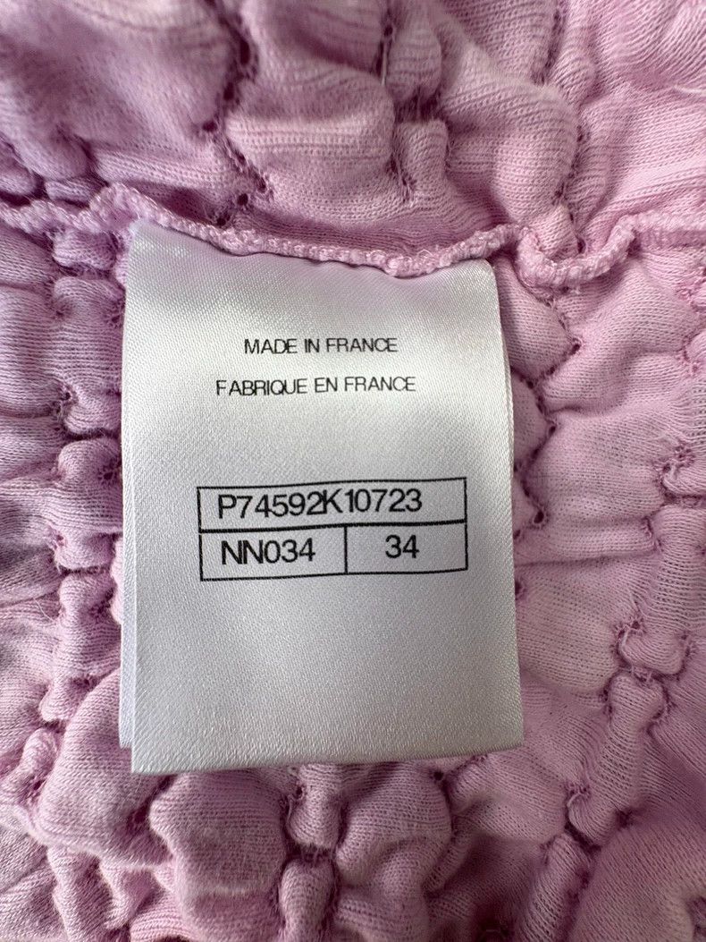 Chanel Chanel Elastic pleated logo pink cotton vest Size XXS / US 00 / IT 34 - 6 Thumbnail