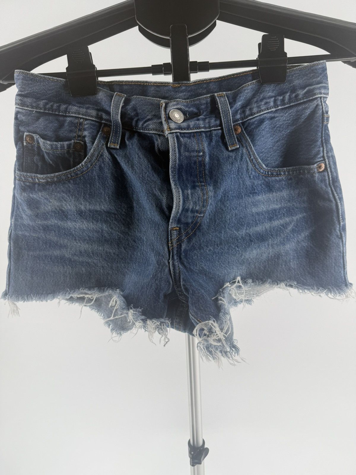 Levi's 501 Buttonfly Levi's LeStrauss Denim Blue Jean Shorts W 25 Size 25" / US 0 / IT 36 - 1 Thumbnail