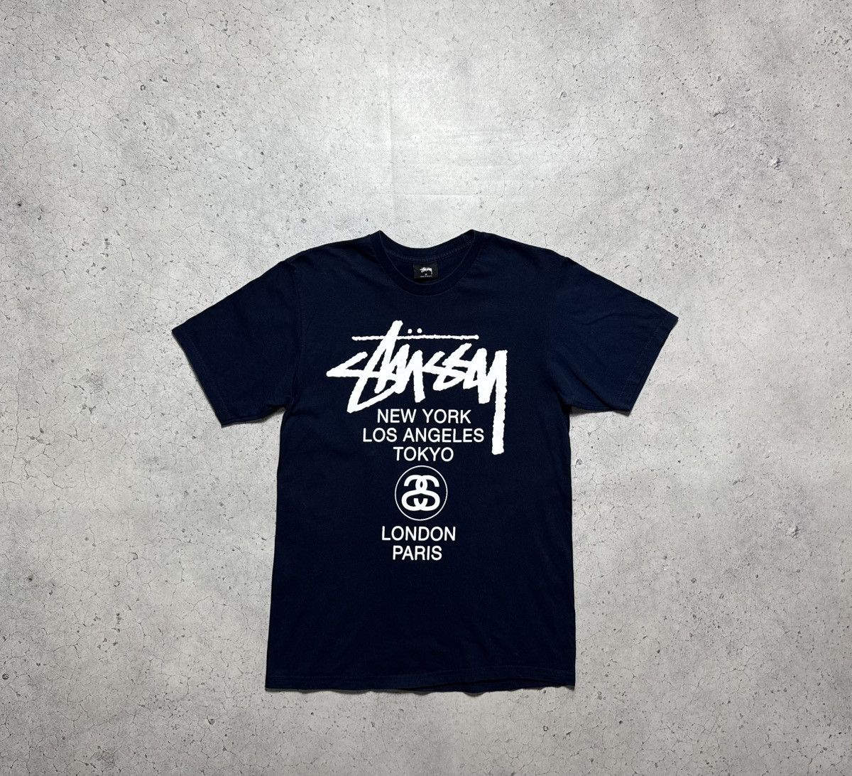 Stussy Stussy big logo Positive Vibration T-shirt | Grailed