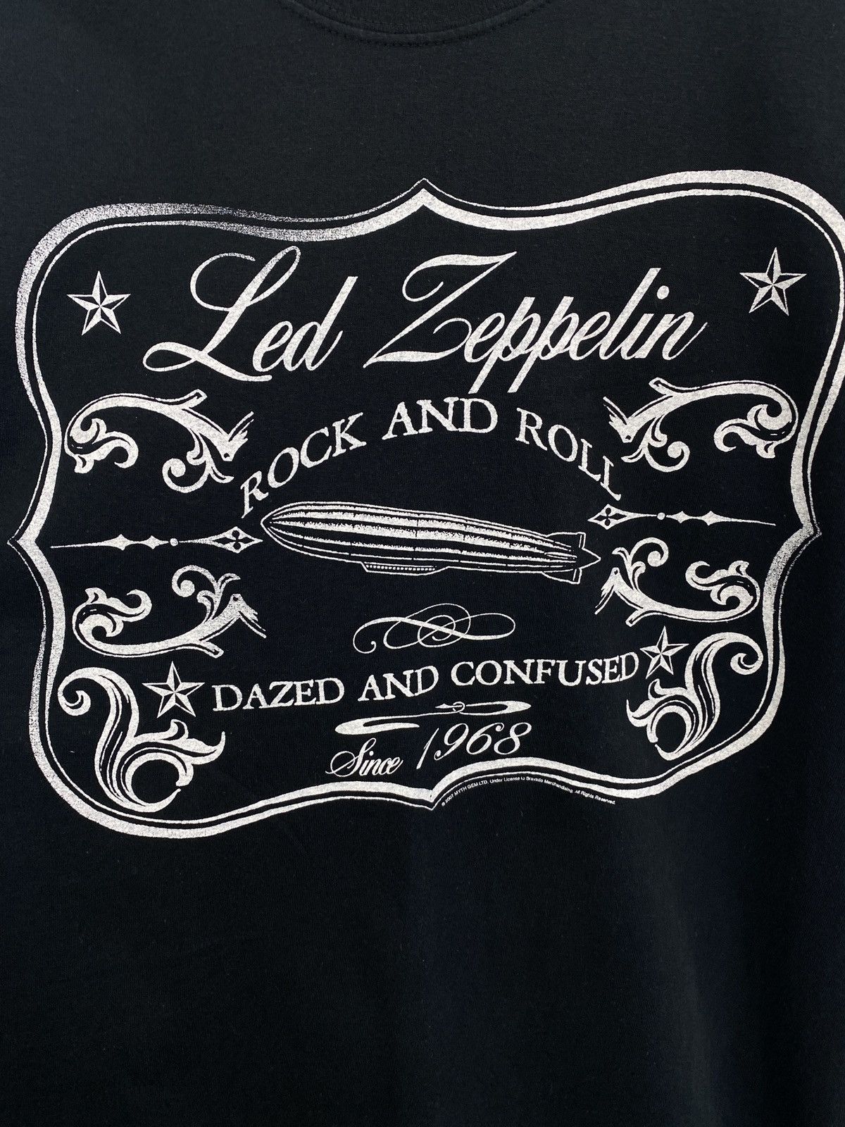 Led Zeppelin 🇬🇧 Vintage Led Zeppelin 1968 Concert T-Shirt Reprint 2007 Y2K Size US L / EU 52-54 / 3 - 4 Thumbnail