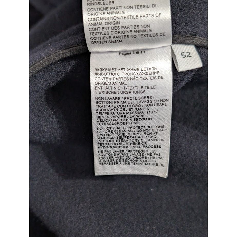 Bottega Veneta o1rshd1 Double Wool Cashmere Coat in Midnight Blue Size US L / EU 52-54 / 3 - 19 Thumbnail