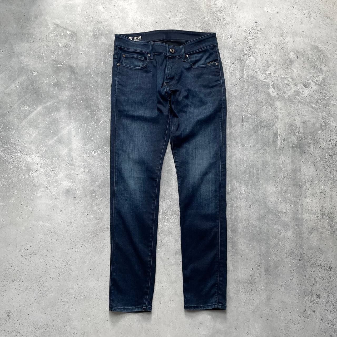 G-Star G-Star Raw Revend Super Slim Stretch Jeans Blue Dark Aged Size US 32 / EU 48 - 1 Thumbnail
