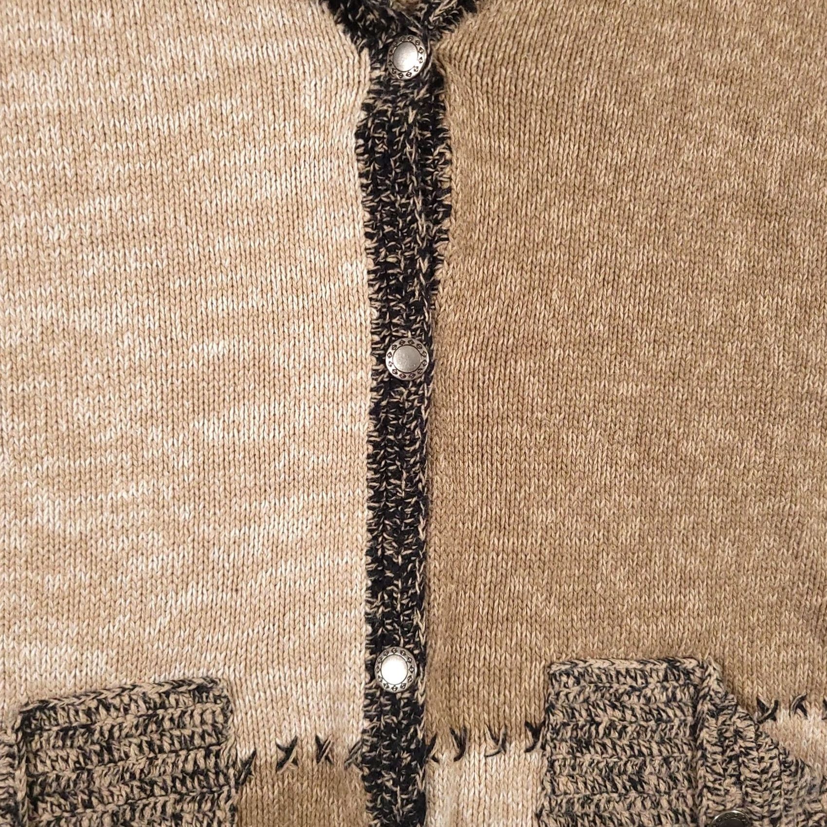 Vintage VINTAGE Christopher & Banks Sweater Vest Women XL Button Up Hand Embroidered Pocket Size XL / US 12-14 / IT 48-50 - 3 Thumbnail