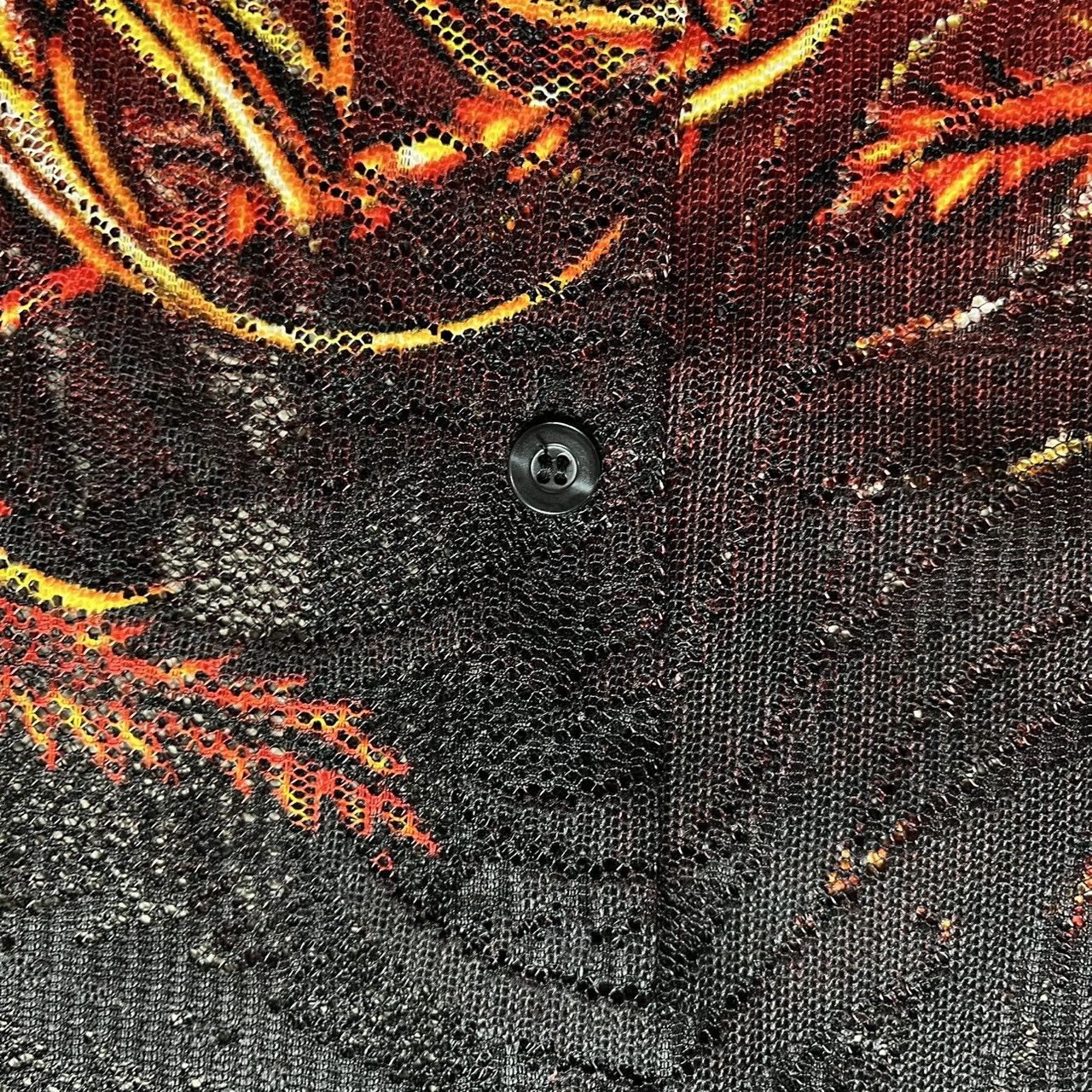 Taiga Y2K Dragon Fire Flame Shirt Size US XL / EU 56 / 4 - 10 Thumbnail