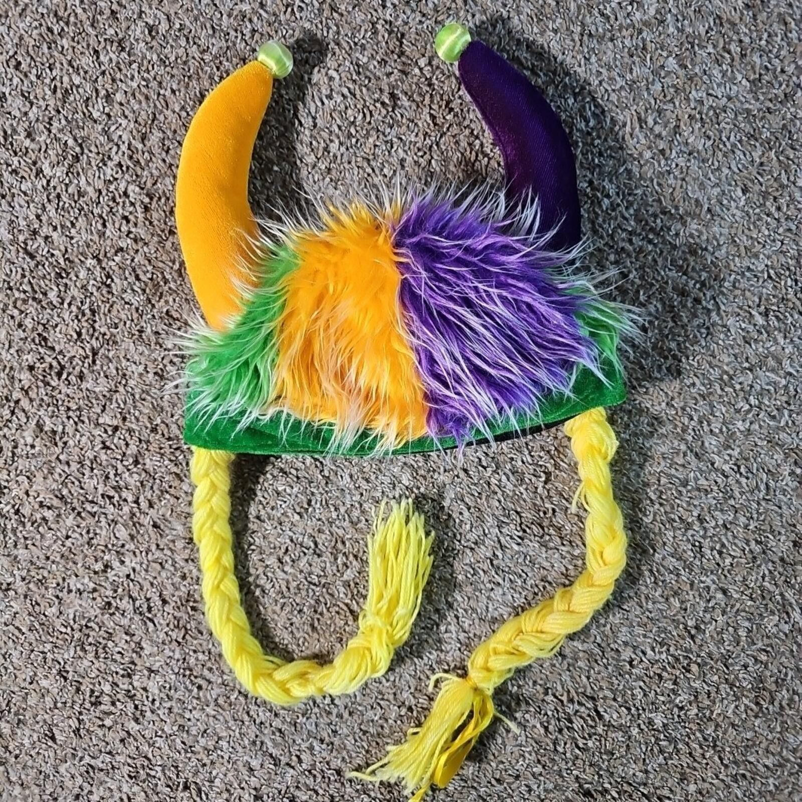 Handmade Colorful Viking Tassle Hat Size ONE SIZE - 1 Thumbnail
