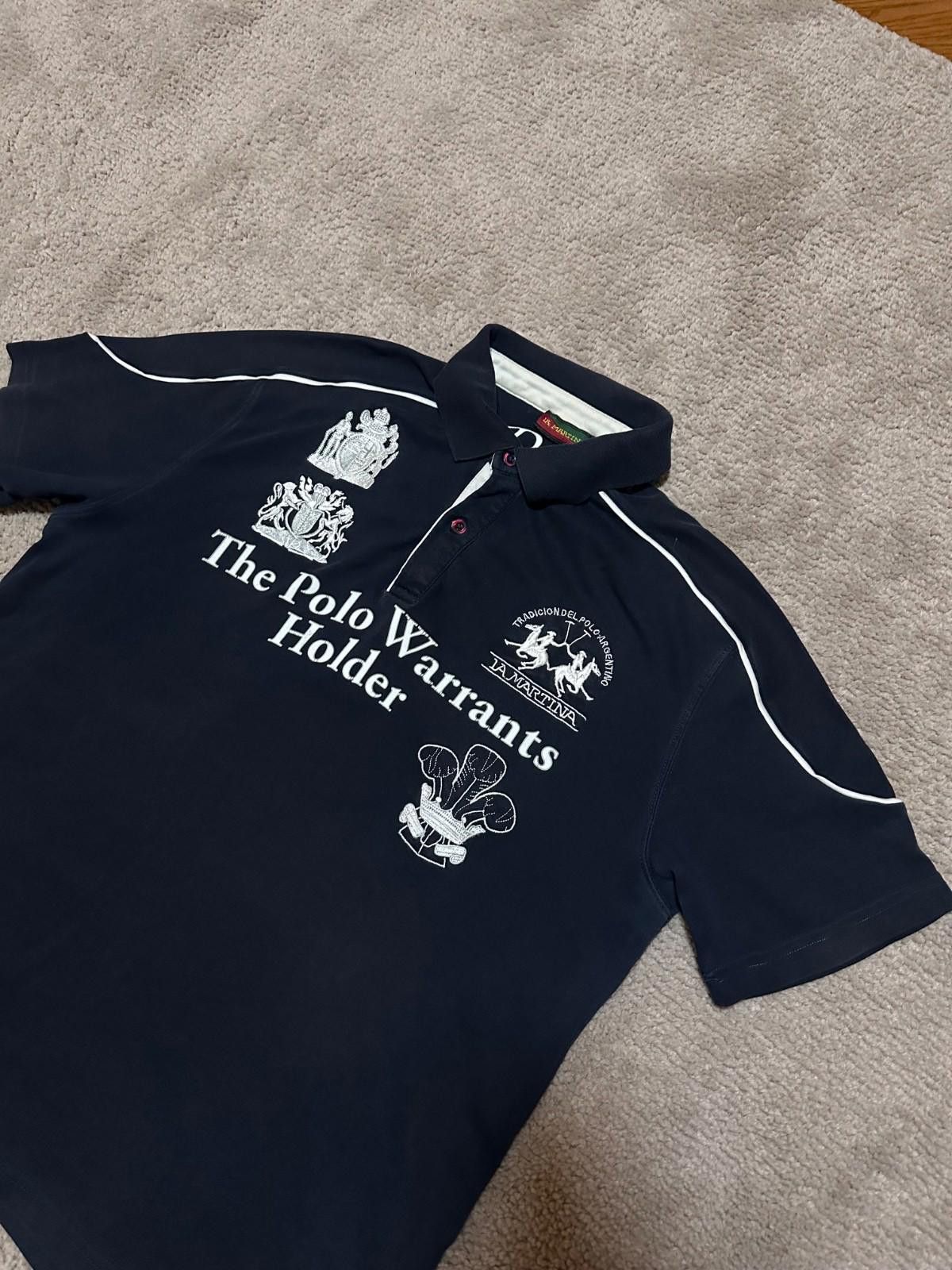 La Martina La Martina Polo Warrants Holder Short Sleeve Embroidered #1 Size US XXL / EU 58 / 5 - 3 Thumbnail