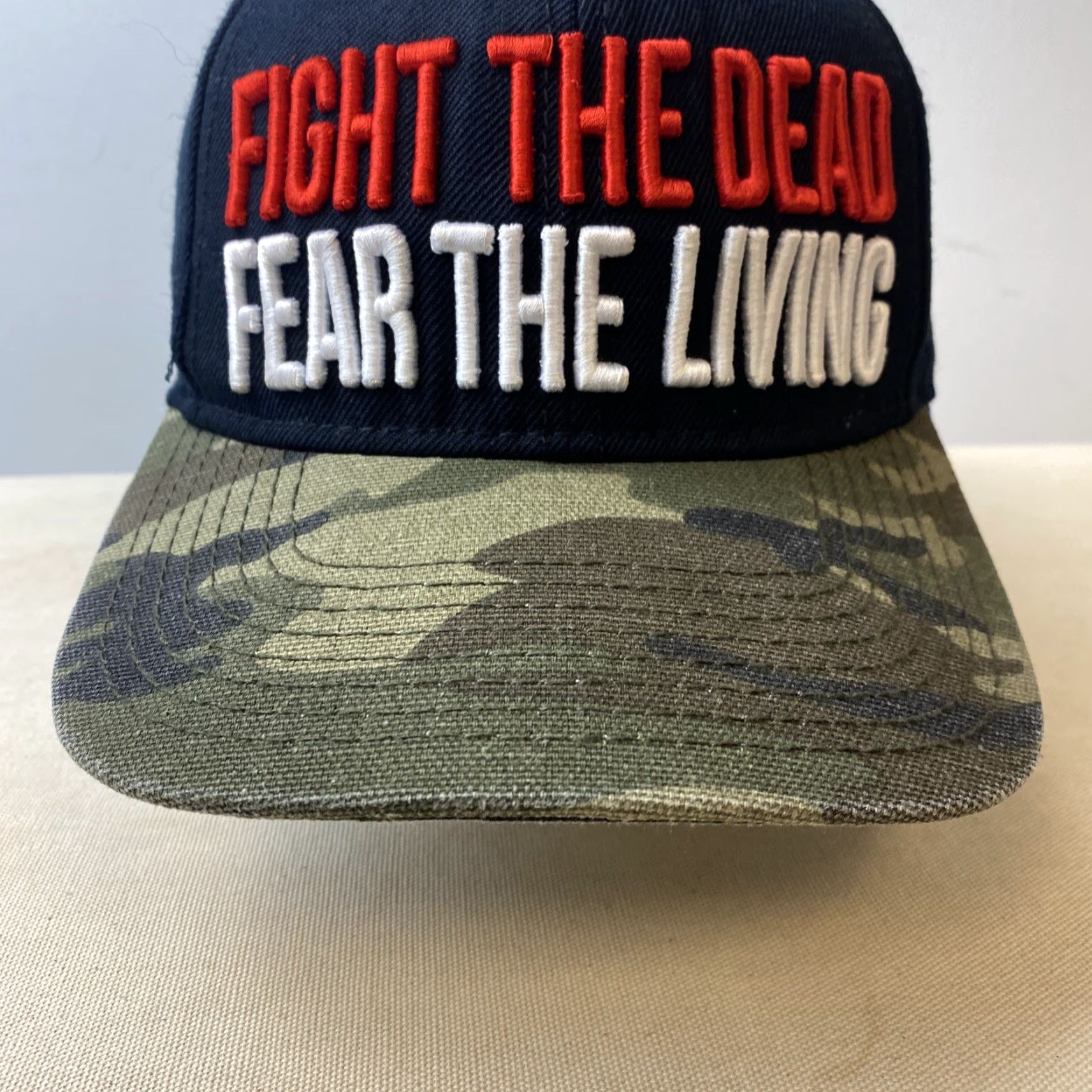 OAMC The Walking Dead Camouflage Baseball Hat Cap / H-80 | Unisex Adjustable Black Snapback Cap Size ONE SIZE - 2 Thumbnail