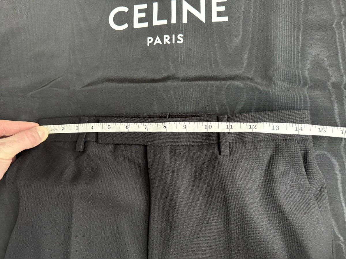 Celine FW19 Celine black 💯% wool trousers pants Hedi Slimane 28 29 Size 25" / US 0 / IT 36 - 4 Thumbnail