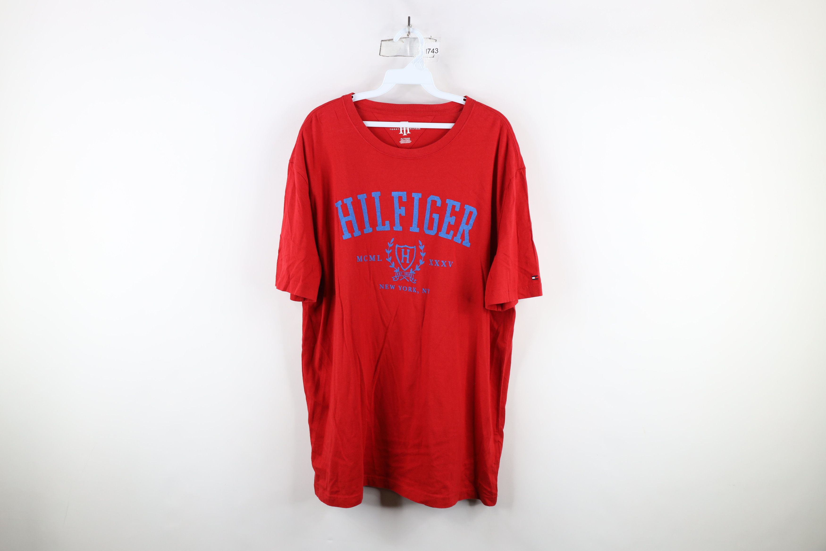 Tommy Hilfiger × Vintage Vintage 90s Y2K Tommy Hilfiger Crest Short Sleeve T-Shirt Size US XL / EU 56 / 4 - 1 Thumbnail