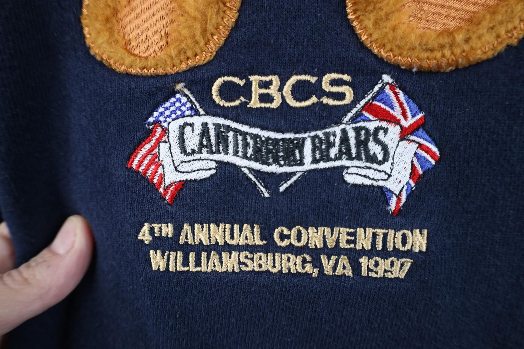 Vintage Vintage 90s Canterbury Bears Convention Sweatshirt Blue USA Size L / US 10 / IT 46 - 6 Thumbnail