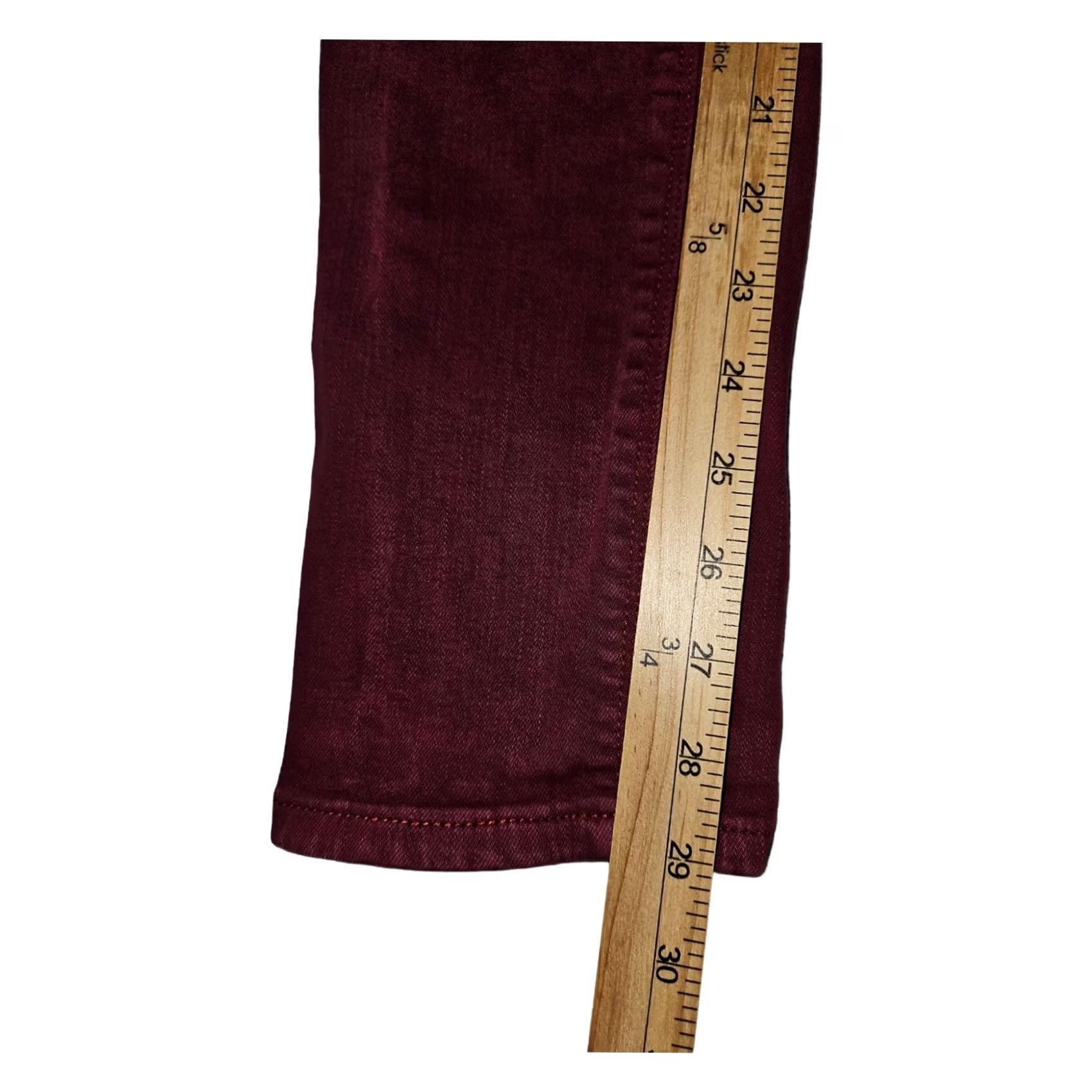 Lucky Brand Luck Brand Lolita Skinny Jeans Women 6/28 Red Stretch Casual City Preppy - 29-in Size 28" / US 6 / IT 42 - 6 Thumbnail