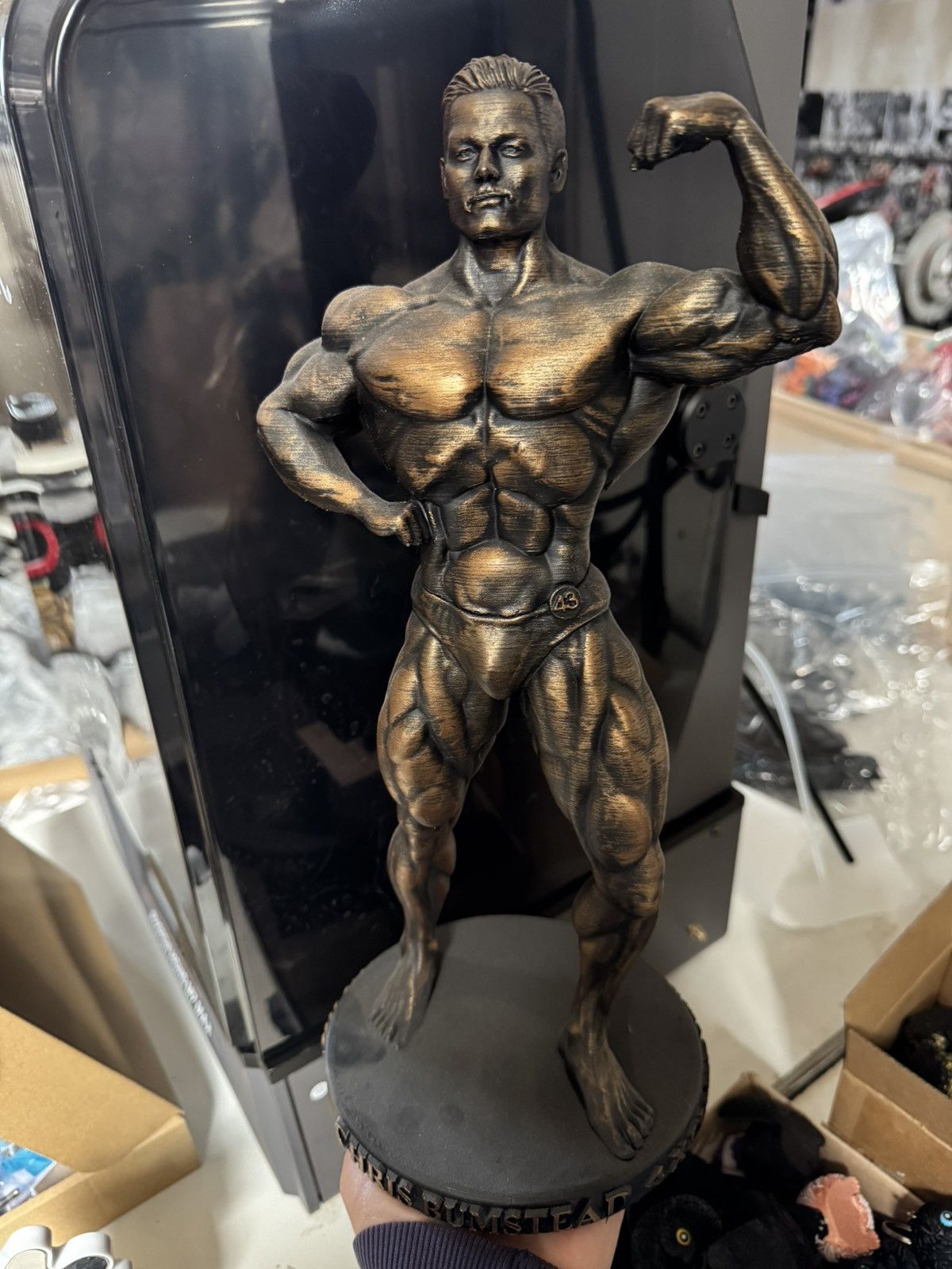 Other Gym statue Chris Bumstead Mr Olympia Bodybuilding 37cm Size ONE SIZE - 8 Thumbnail