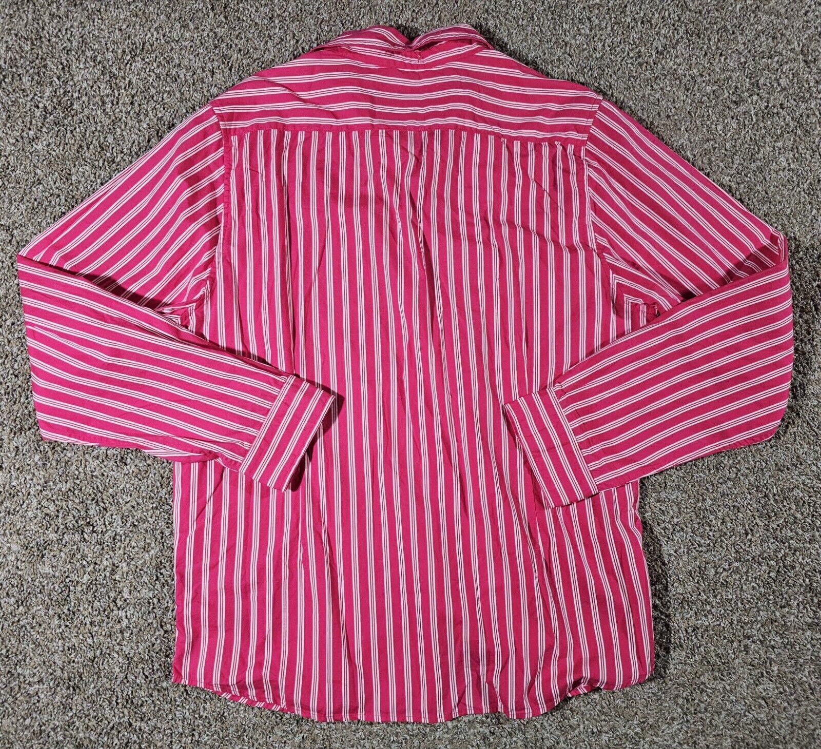 Designer Carbon Athletic Rue 21 Button Shirt Men's XXL Pink & White Size US XXL / EU 58 / 5 - 8 Thumbnail