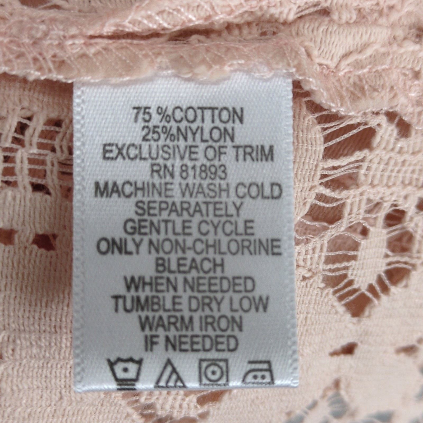 Other GILI Size M Pink Eyelet Lace & Crochet Snap-Front Jacket Top Size M / US 6-8 / IT 42-44 - 6 Thumbnail