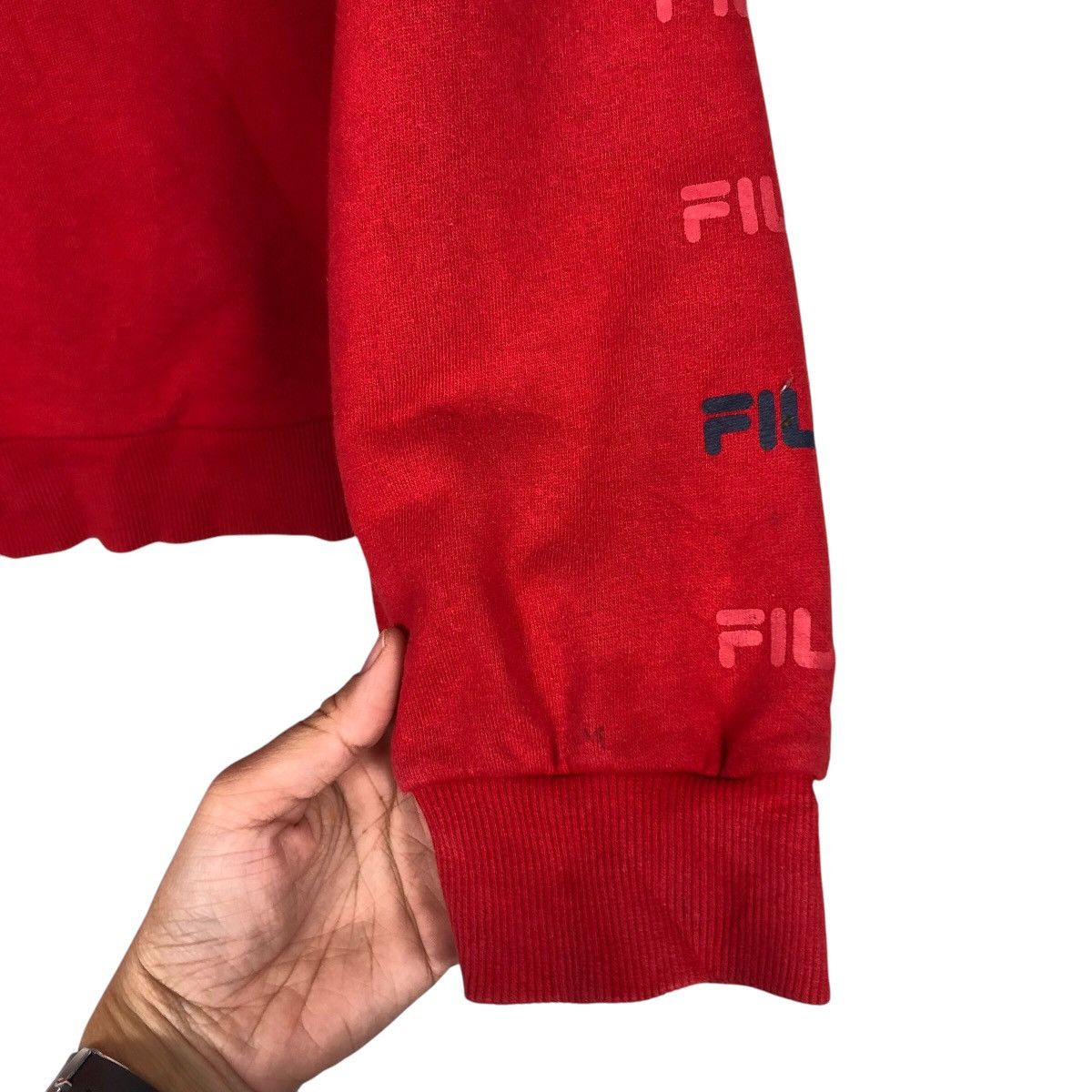 Japanese Brand 📌Vintage Sweatshirt Fila Centre Logo Big Logo Size US M / EU 48-50 / 2 - 12 Thumbnail
