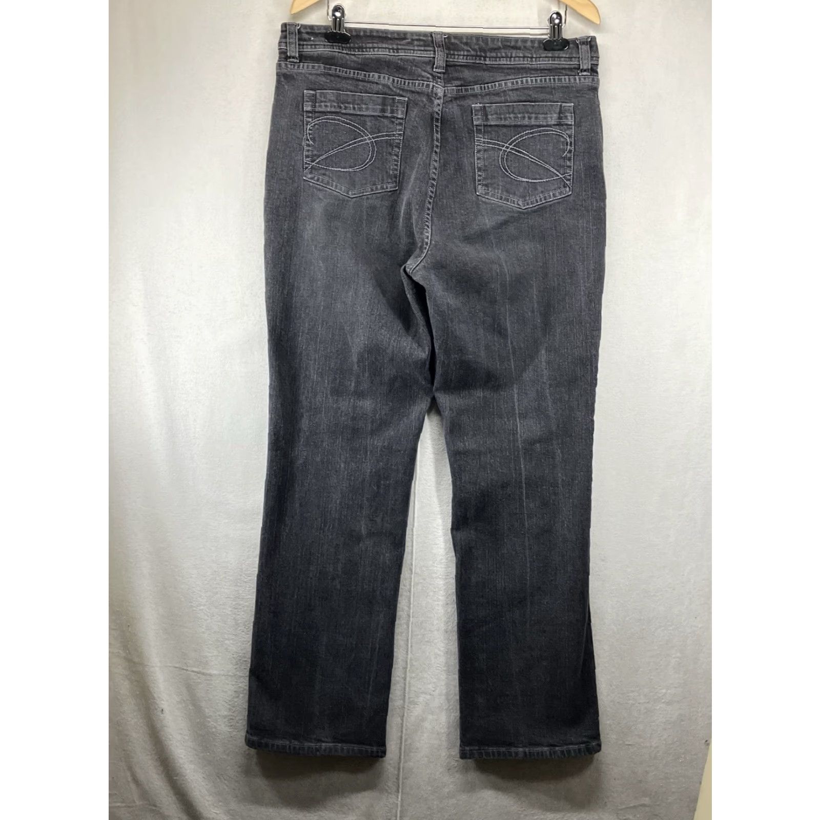 Vintage VINTAGE Chico's Platinum Women's Straight Jeans Size 3 36x32 Gray 90s Retro Bohemian Size 26" / US 2 / IT 38 - 2 Thumbnail