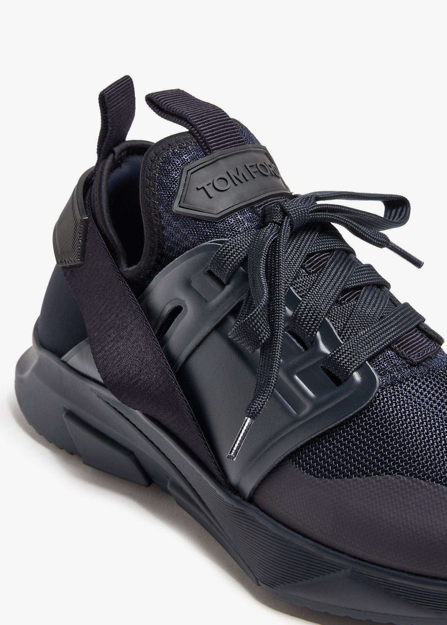 Tom Ford o1w1db10225 J1100 Jago Low-Top Sneakers in Navy Blue Size US 11 / EU 44 - 3 Thumbnail