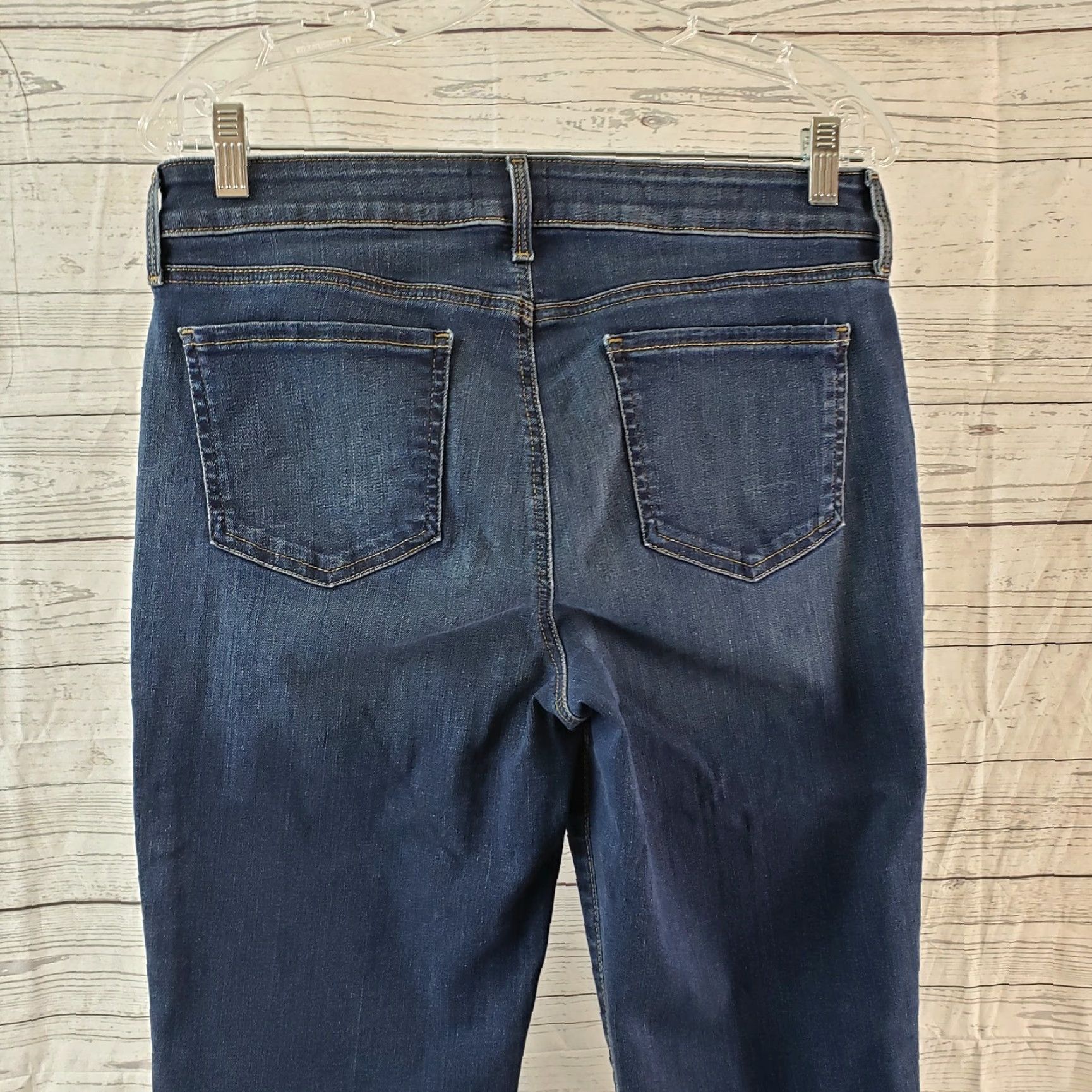 NYDJ NYDJ Womens Marilyn Straight Cropped Jeans Sz 8 Blue Mid Rise Cuffed Jeans Womens Size 30" / US 8 / IT 44 - 4 Thumbnail