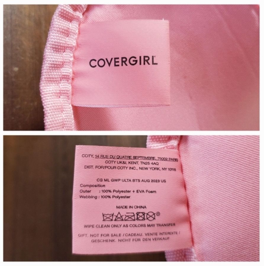 Other Cover Girl Belt Bag Pink Neoprene Clip On Zipper Pocket Pouc Size ONE SIZE - 11 Thumbnail