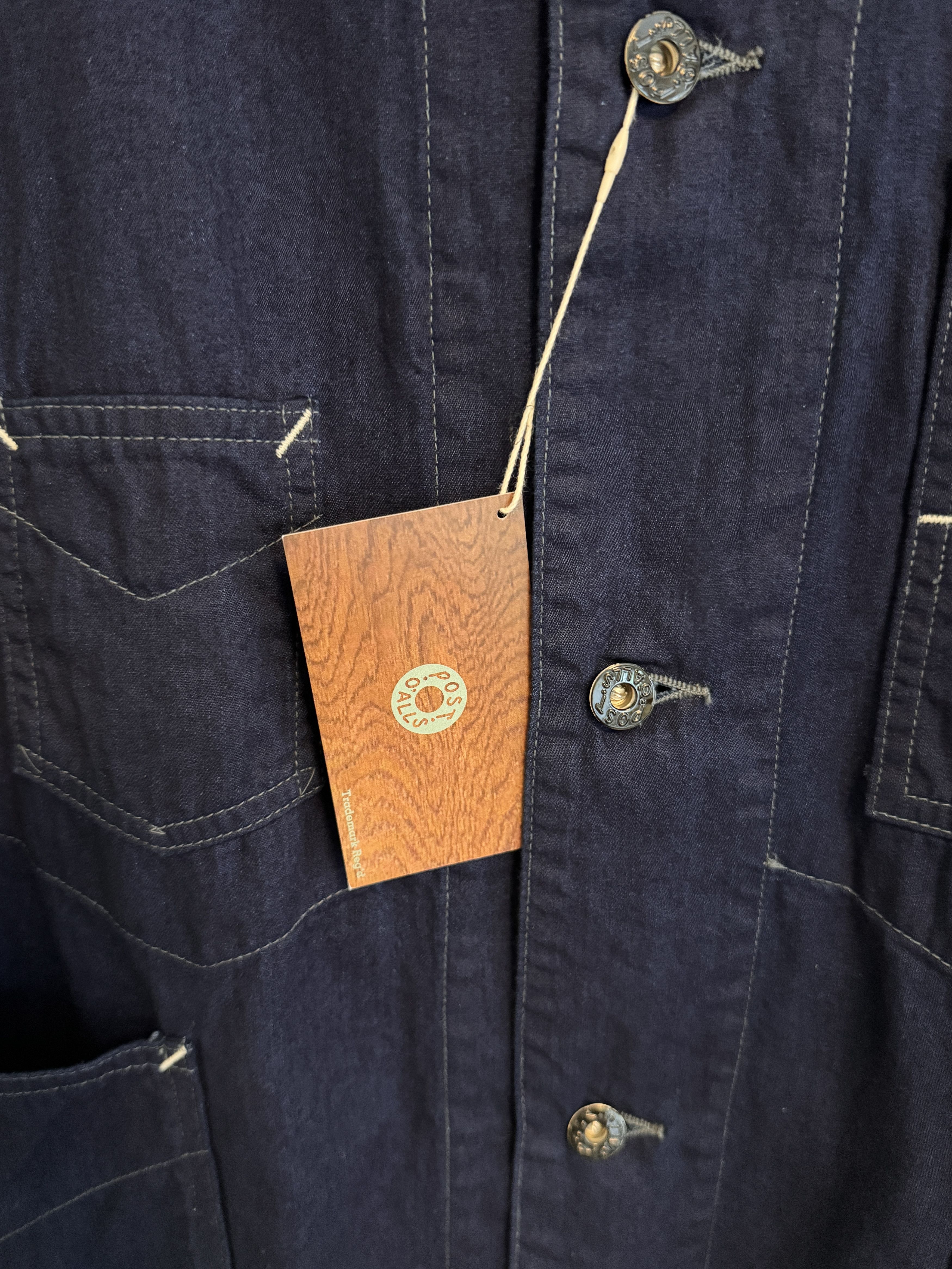 Post Overalls 1111-VTI - De Luxe Railroader Vintage Twill - Indigo Size US M / EU 48-50 / 2 - 4 Thumbnail